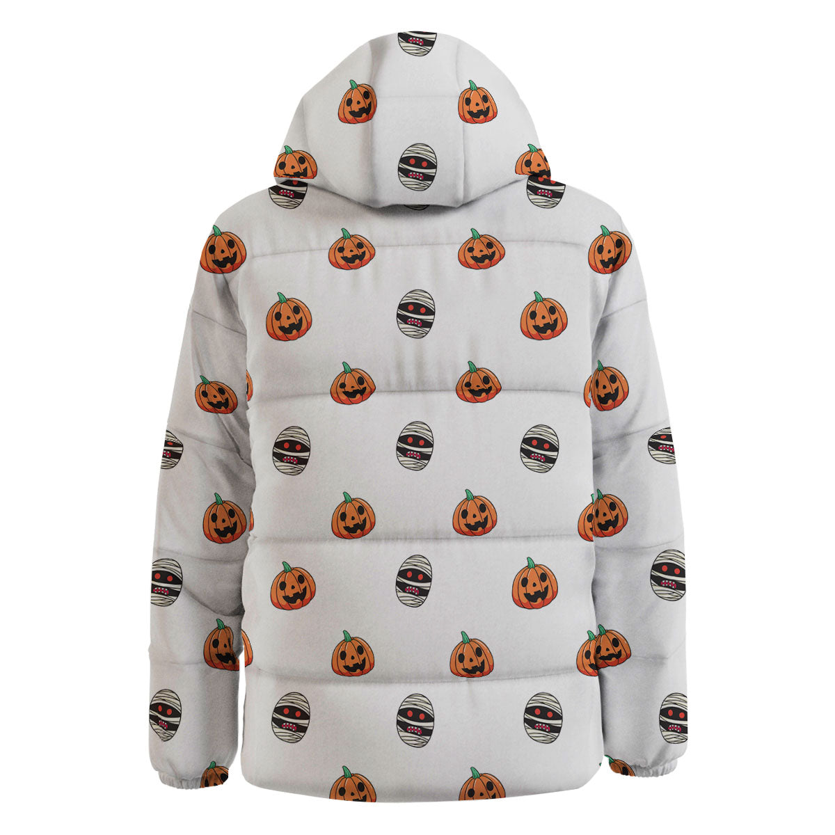 Mummy Halloween Print Pattern Down Jacket-grizzshop