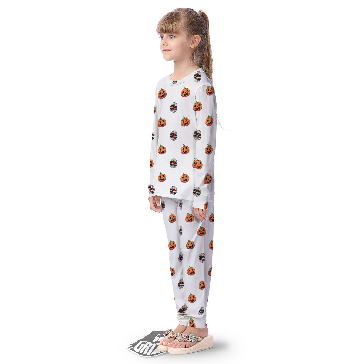 Mummy Halloween Print Pattern Kid's Pajamas-grizzshop