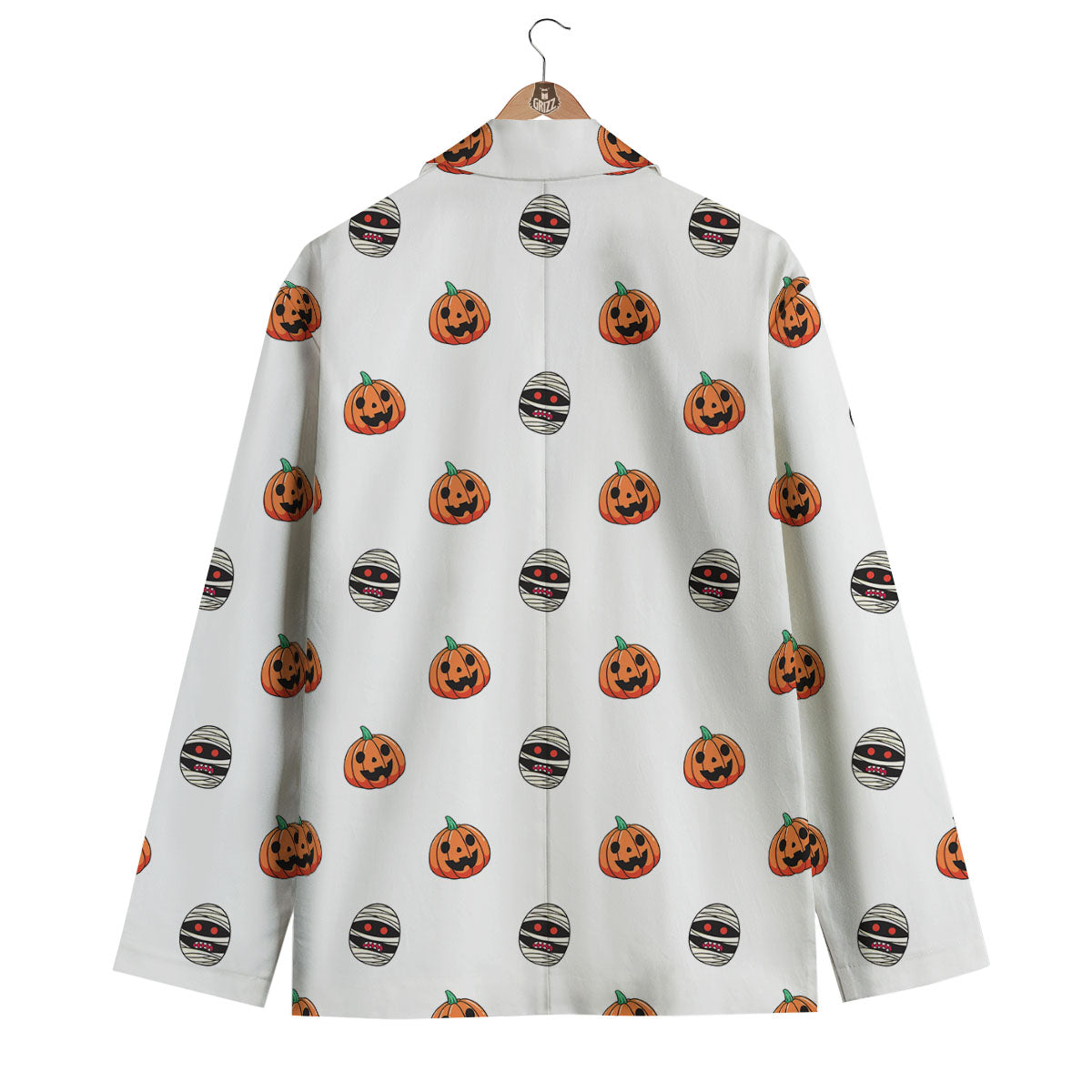 Mummy Halloween Print Pattern Men's Blazer-grizzshop