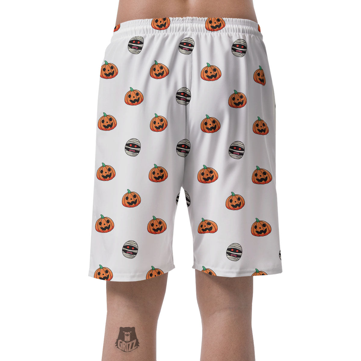 Mummy Halloween Print Pattern Men's Shorts-grizzshop