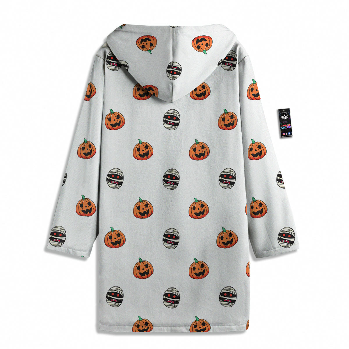 Mummy Halloween Print Pattern Men's Windbreaker Jacket-grizzshop