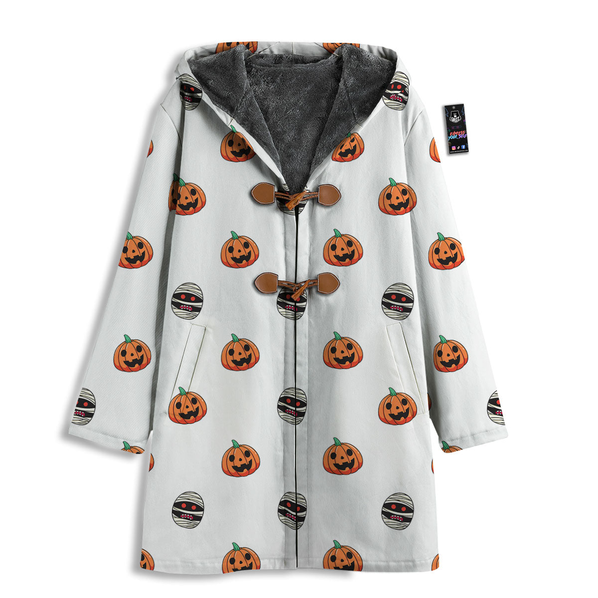 Mummy Halloween Print Pattern Men's Windbreaker Jacket-grizzshop