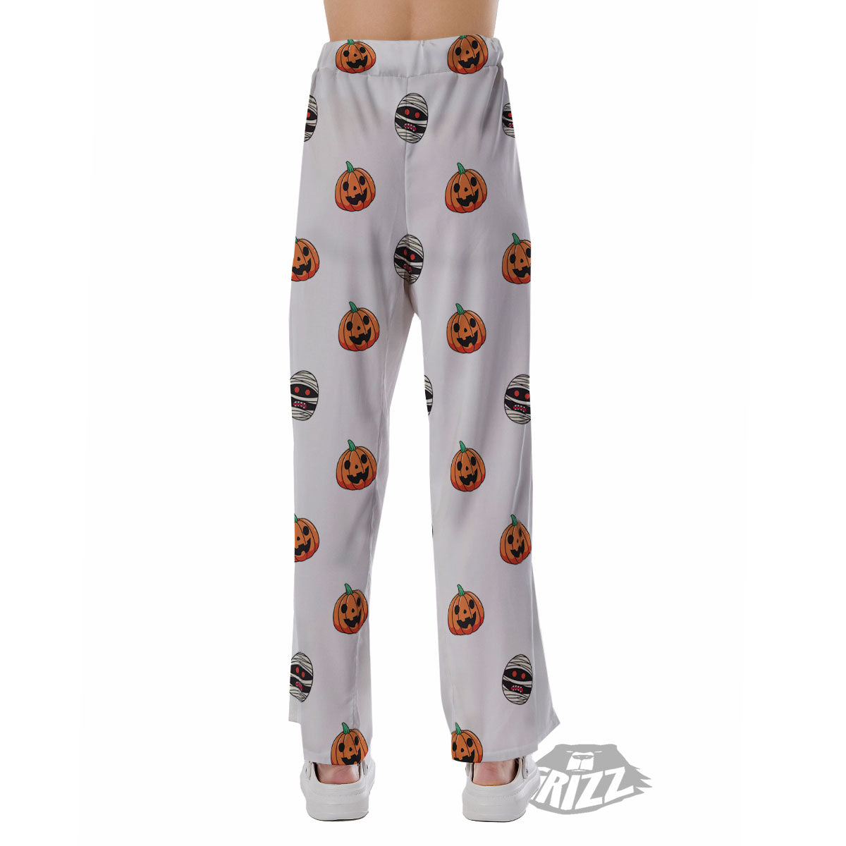 Mummy Halloween Print Pattern Pajama Pants-grizzshop