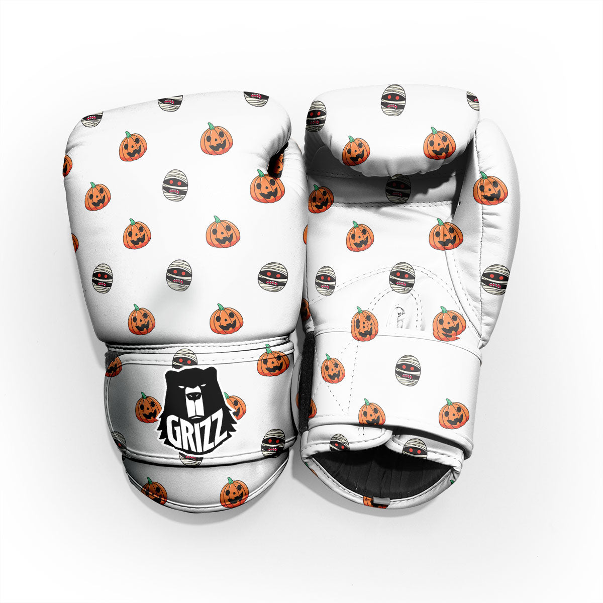 Mummy Halloween Print Pattern Pro Boxing Glove