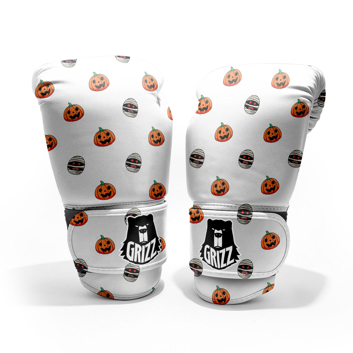 Mummy Halloween Print Pattern Pro Boxing Glove