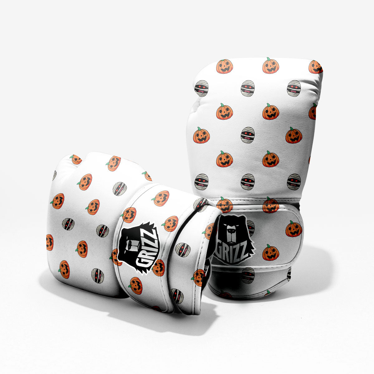 Mummy Halloween Print Pattern Pro Boxing Glove