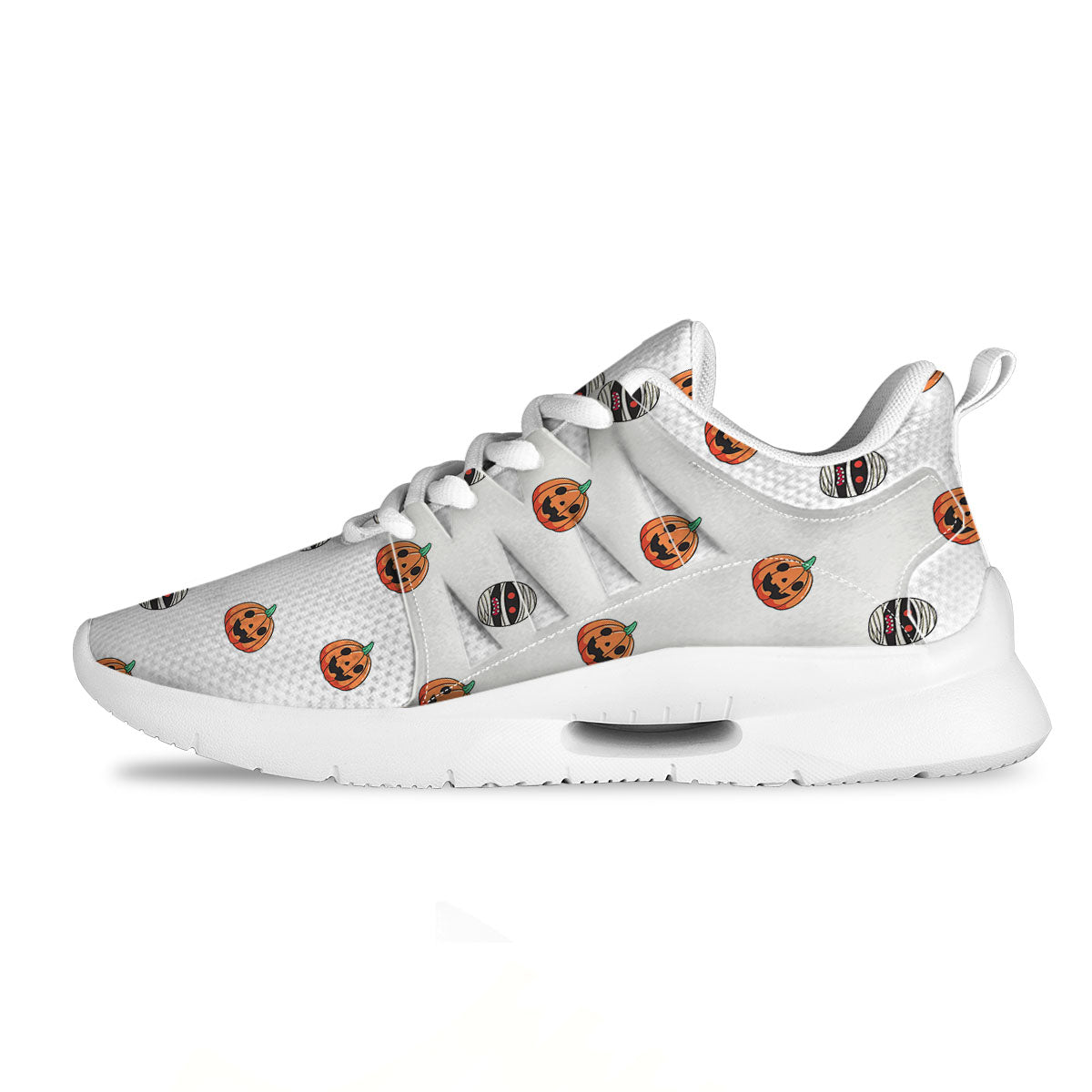 Mummy Halloween Print Pattern Tennis Shoes-grizzshop
