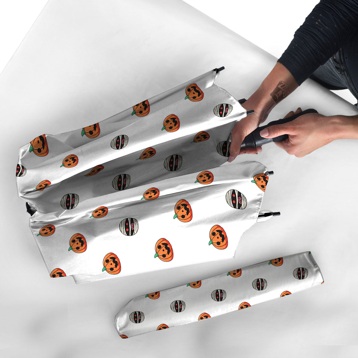 Mummy Halloween Print Pattern Umbrella-grizzshop