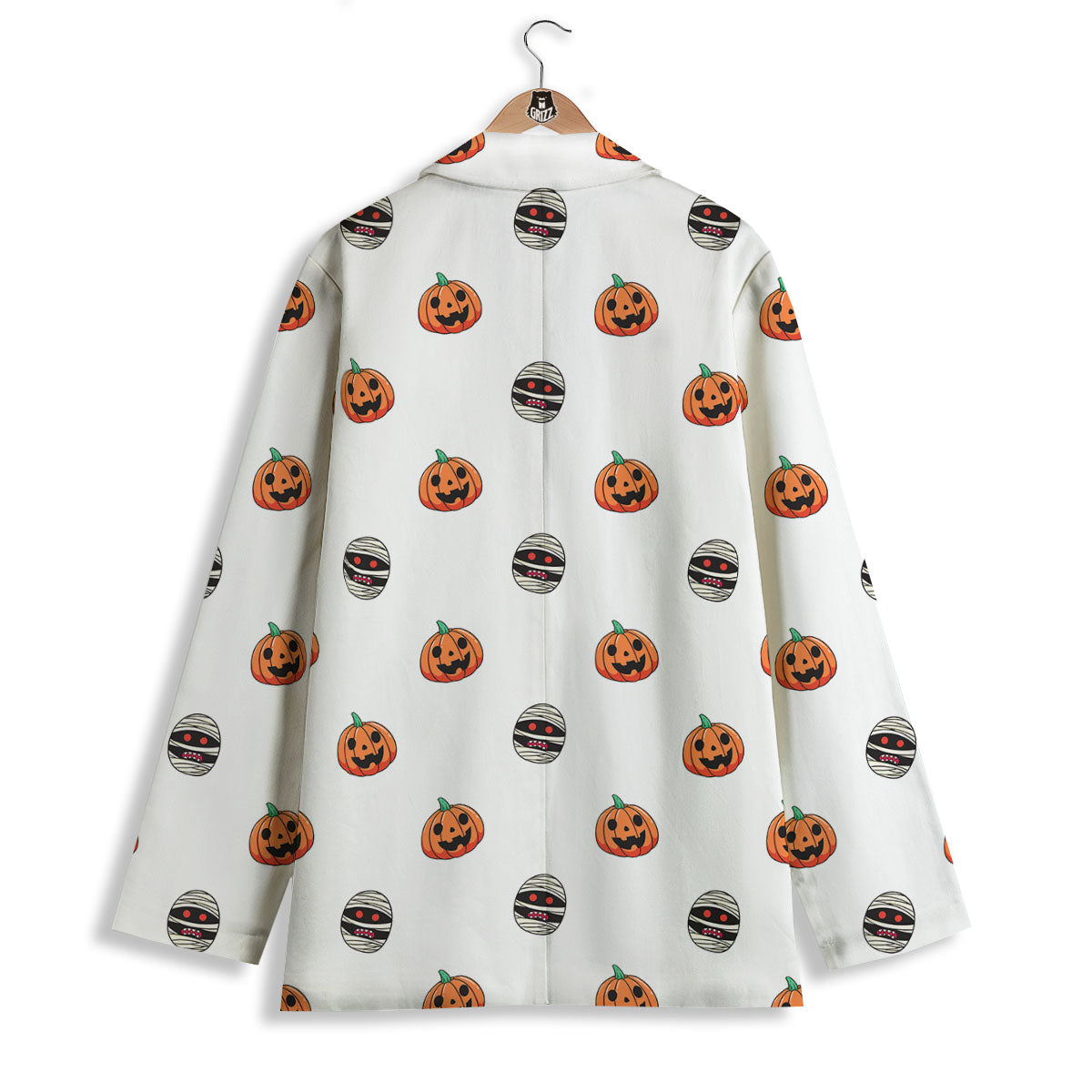 Mummy Halloween Print Pattern Women's Blazer-grizzshop