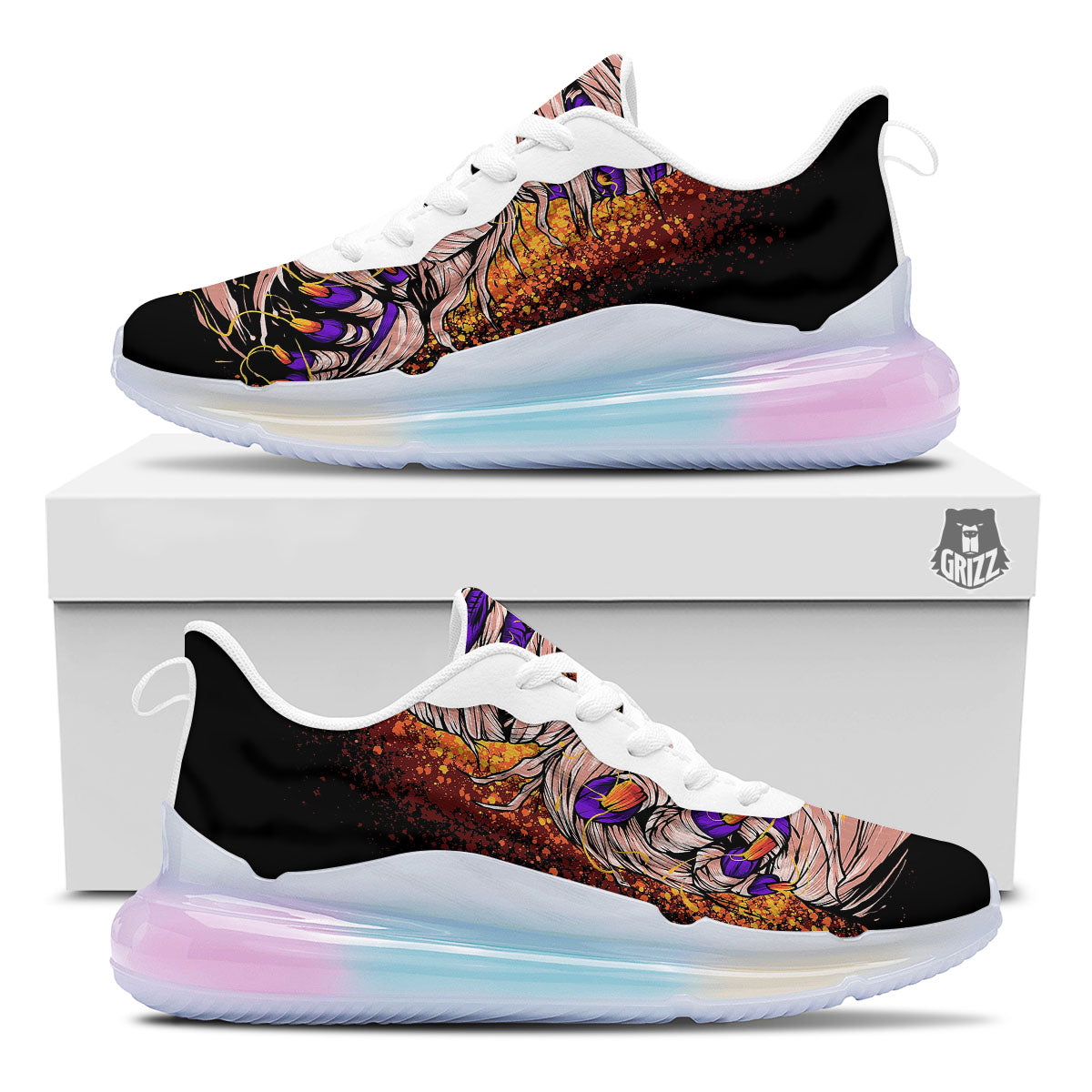 Mummy Halloween Print Running Sneakers-grizzshop