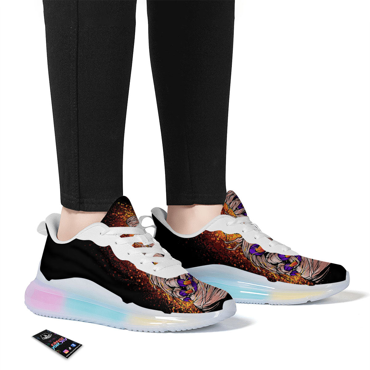 Mummy Halloween Print Running Sneakers-grizzshop