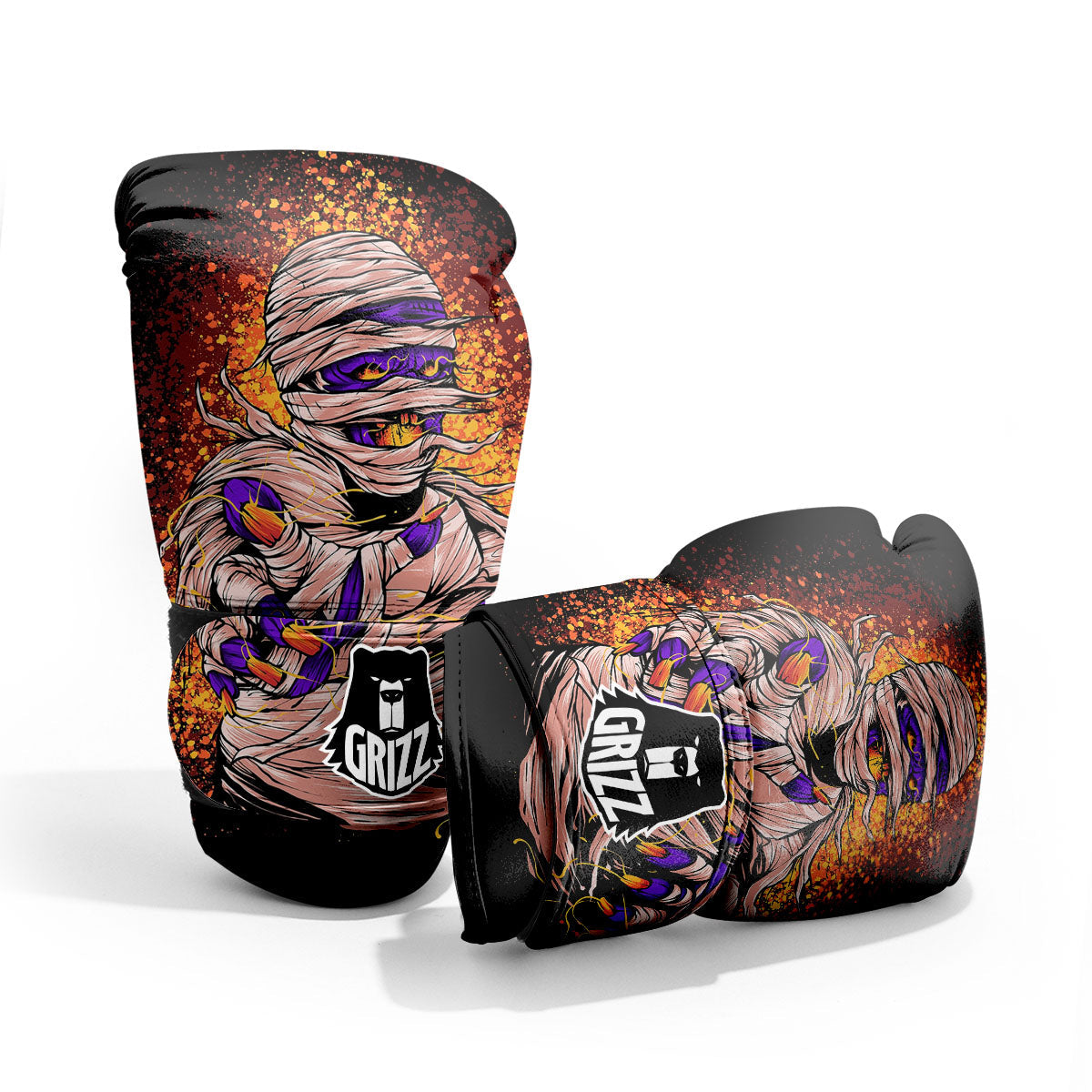 Mummy Halloween Print Pro Boxing Glove