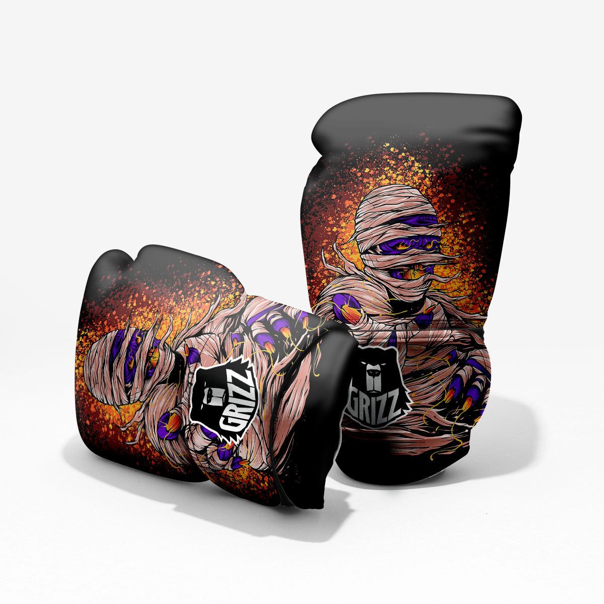 Mummy Halloween Print Pro Boxing Glove