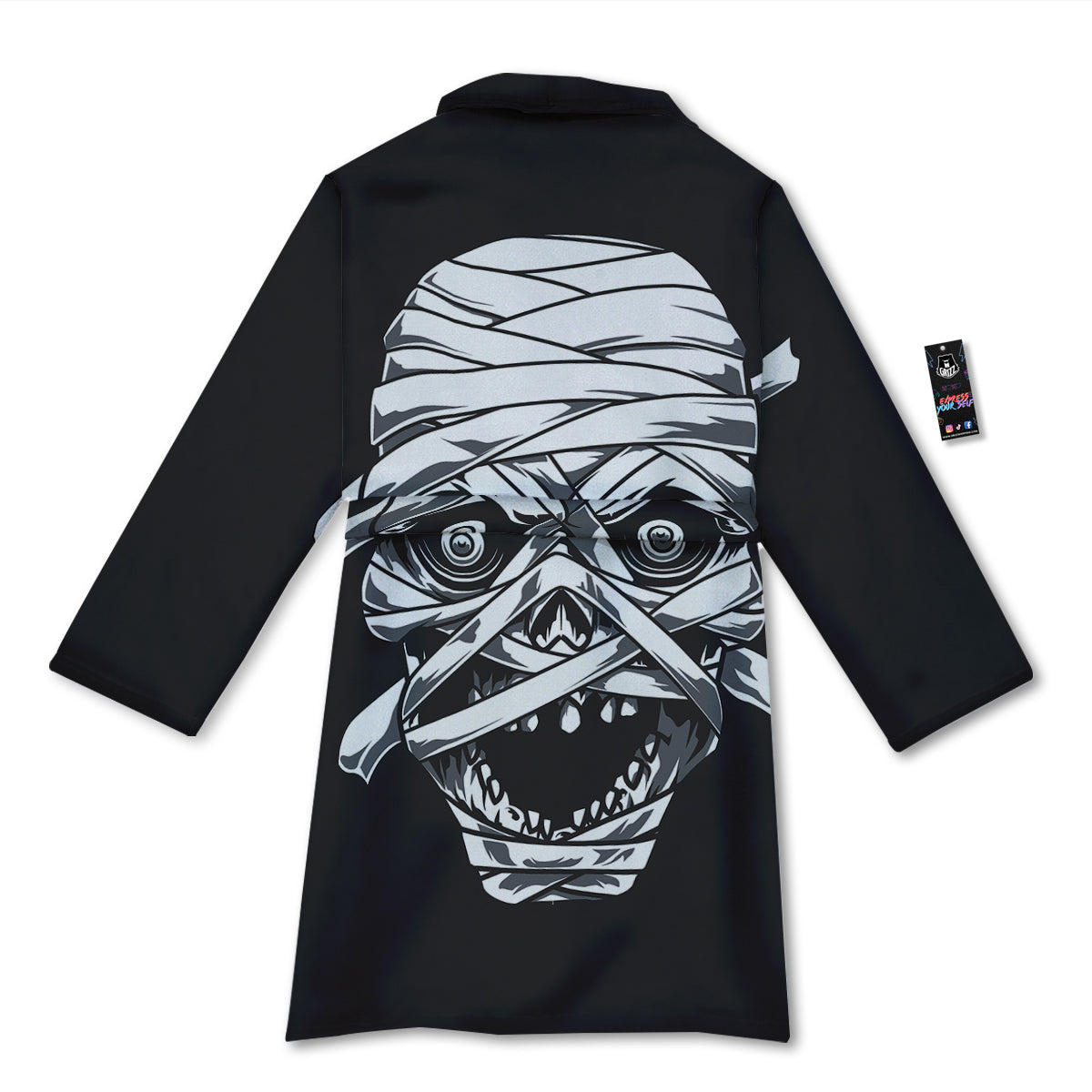 Mummy Head Print Bathrobe-grizzshop