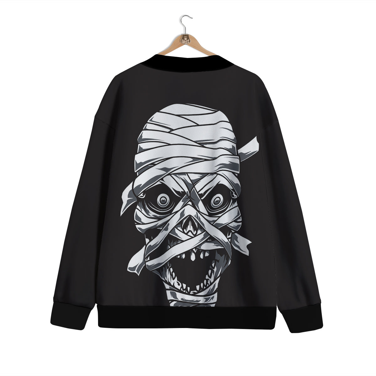 Mummy Head Print Cardigan-grizzshop