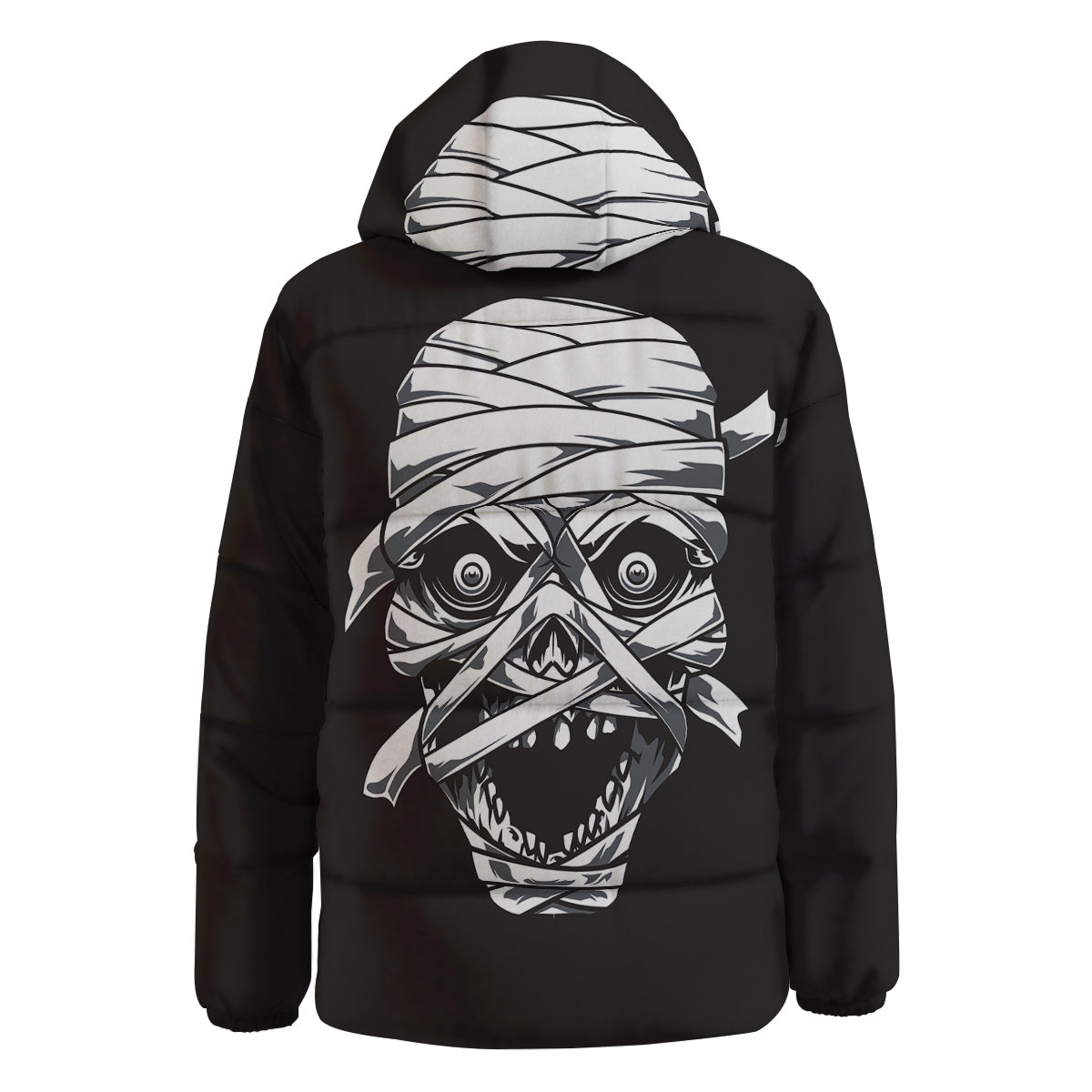 Mummy Head Print Down Jacket-grizzshop