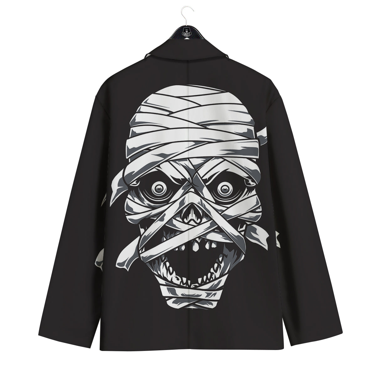 Mummy Head Print Men's Sport Coat-grizzshop