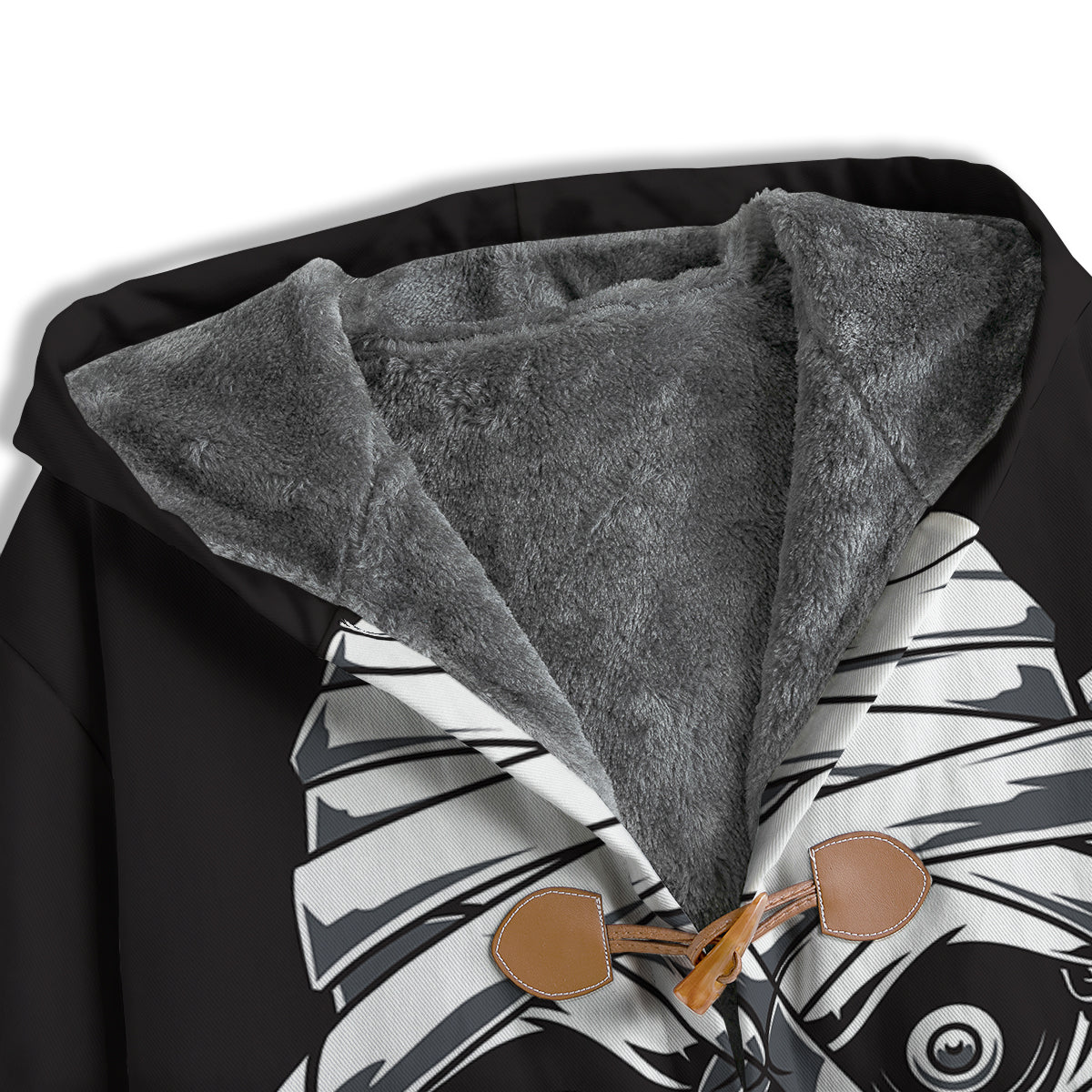 Mummy Head Print Men's Windbreaker Jacket-grizzshop