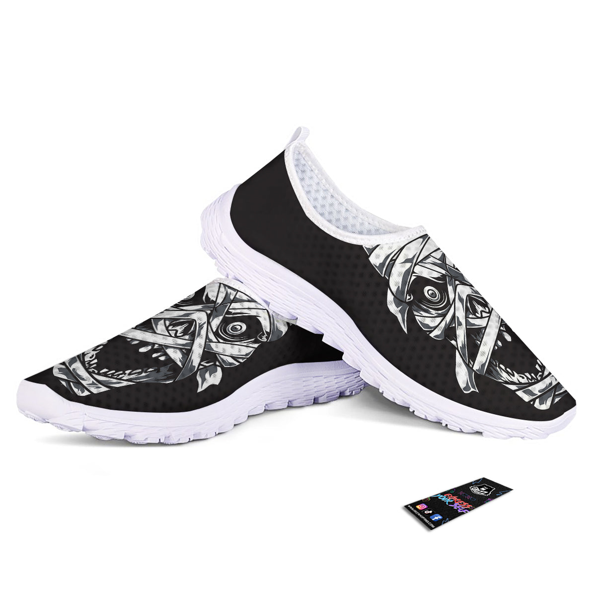 Mummy Head Print Nurse Shoes-grizzshop
