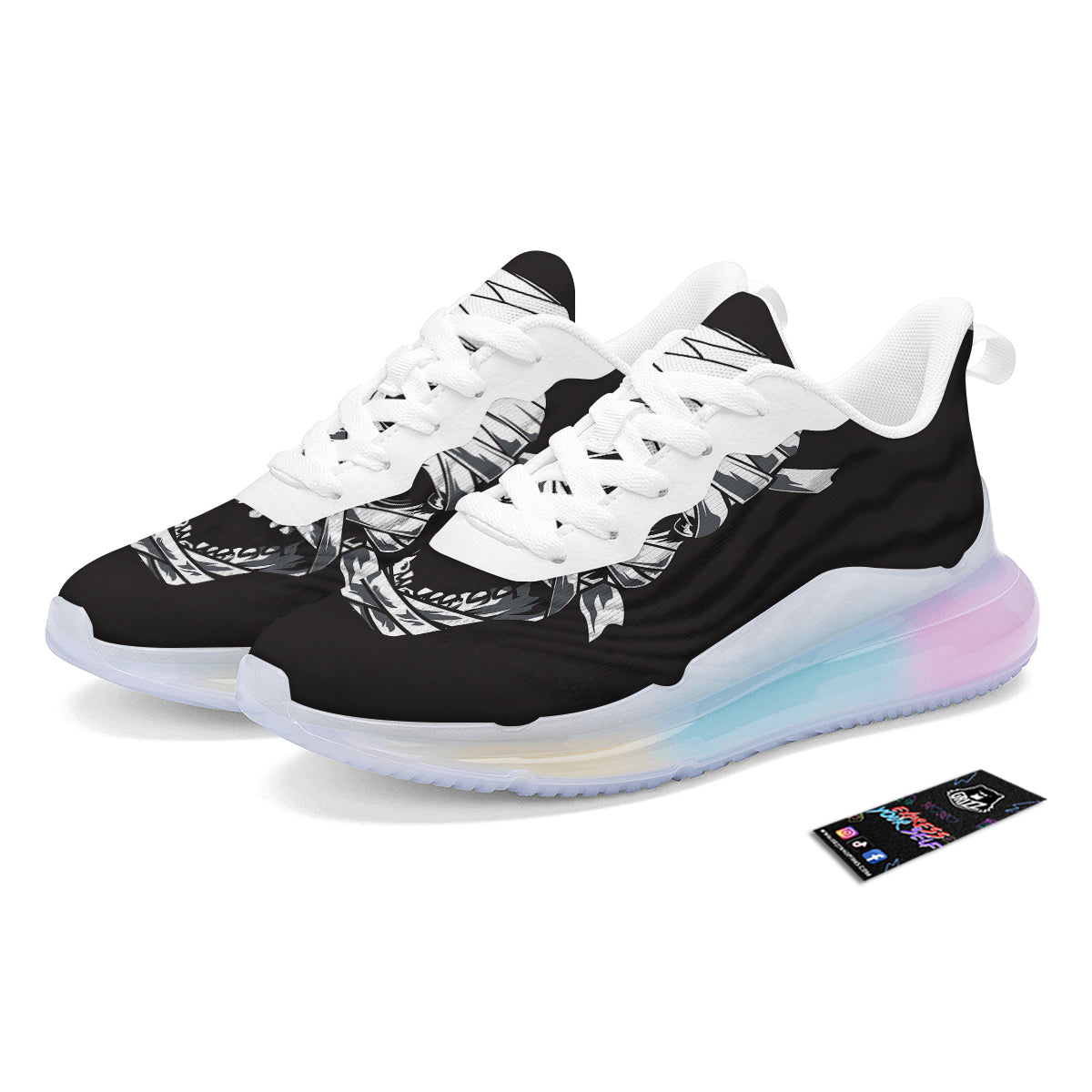 Mummy Head Print Running Sneakers-grizzshop