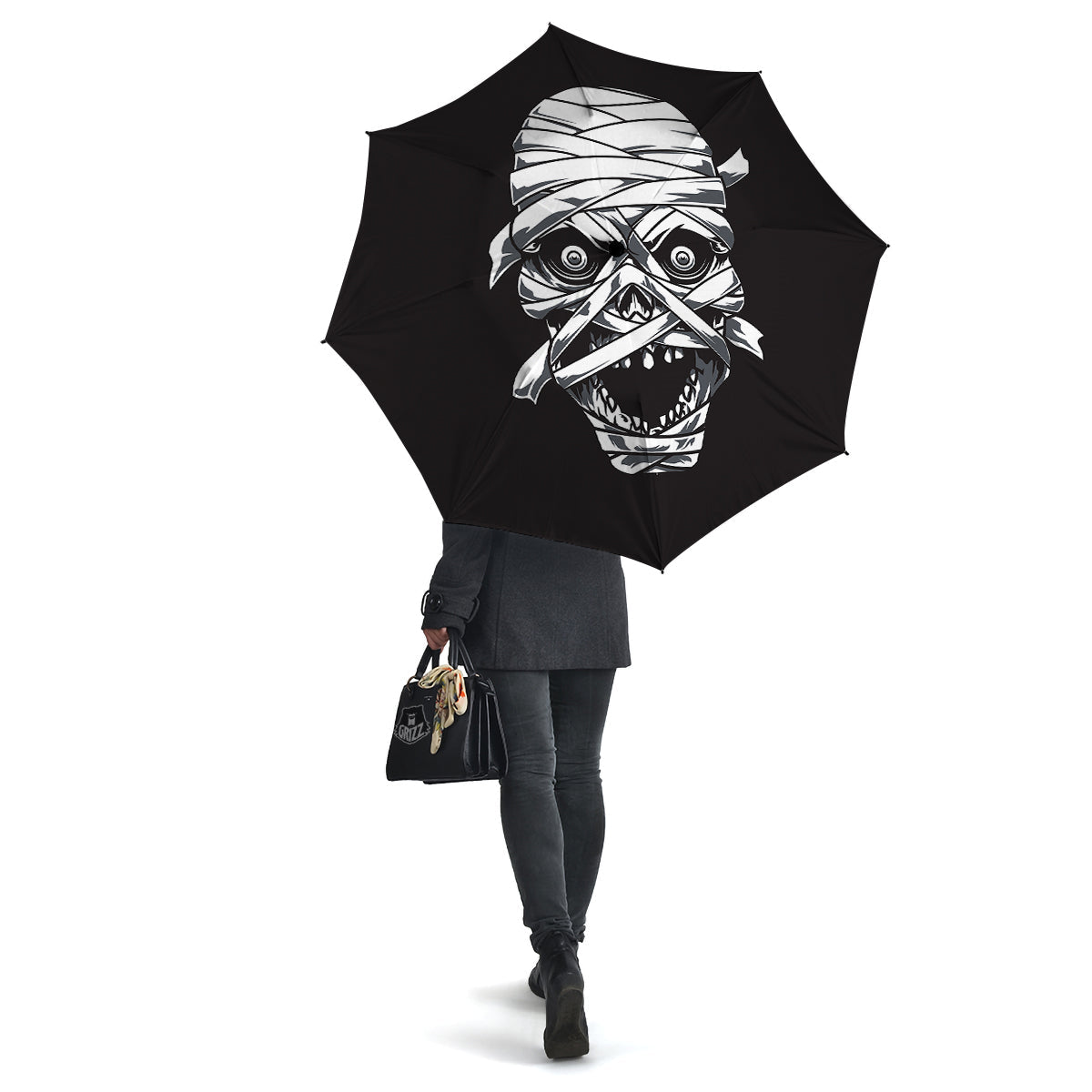 Mummy Head Print Umbrella-grizzshop