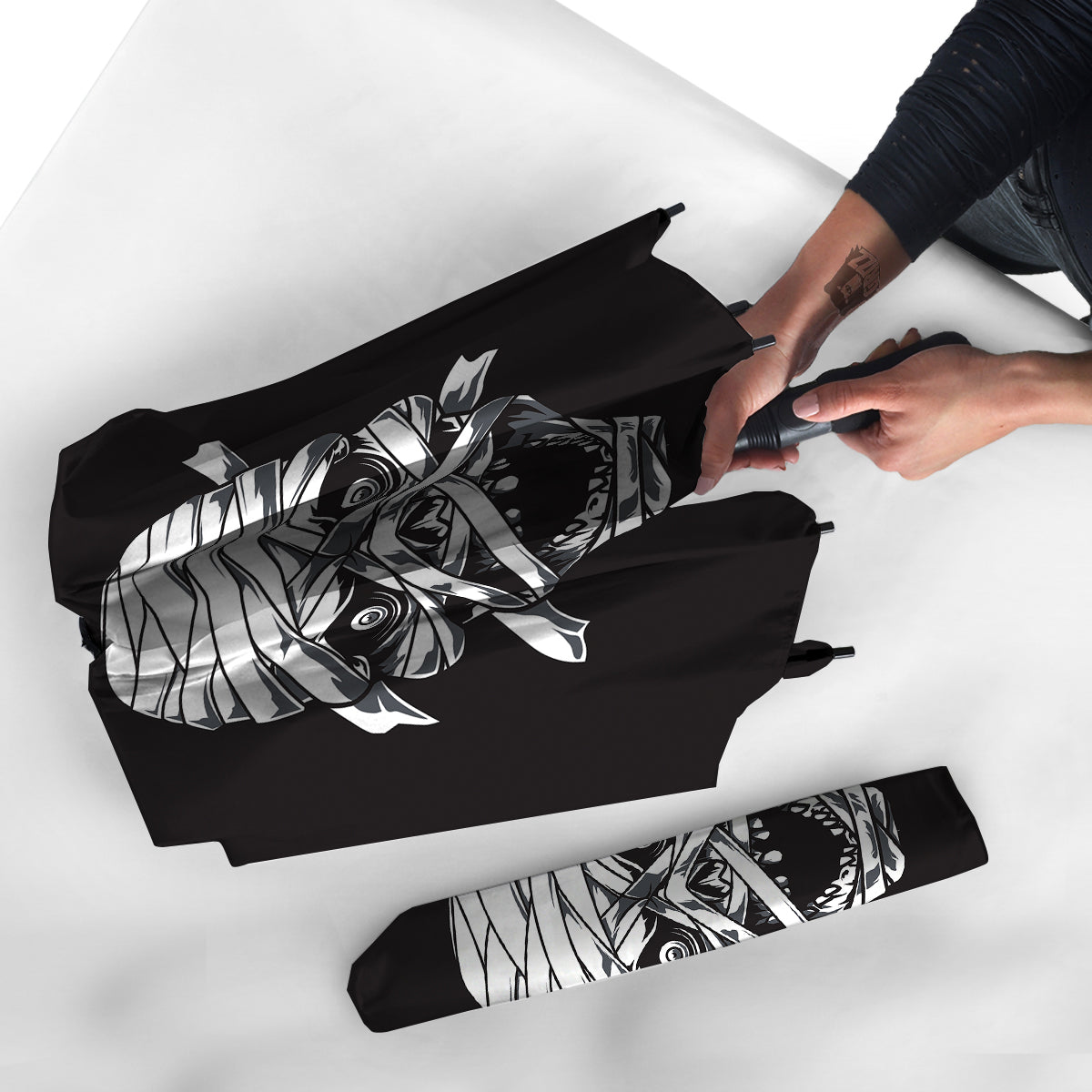 Mummy Head Print Umbrella-grizzshop