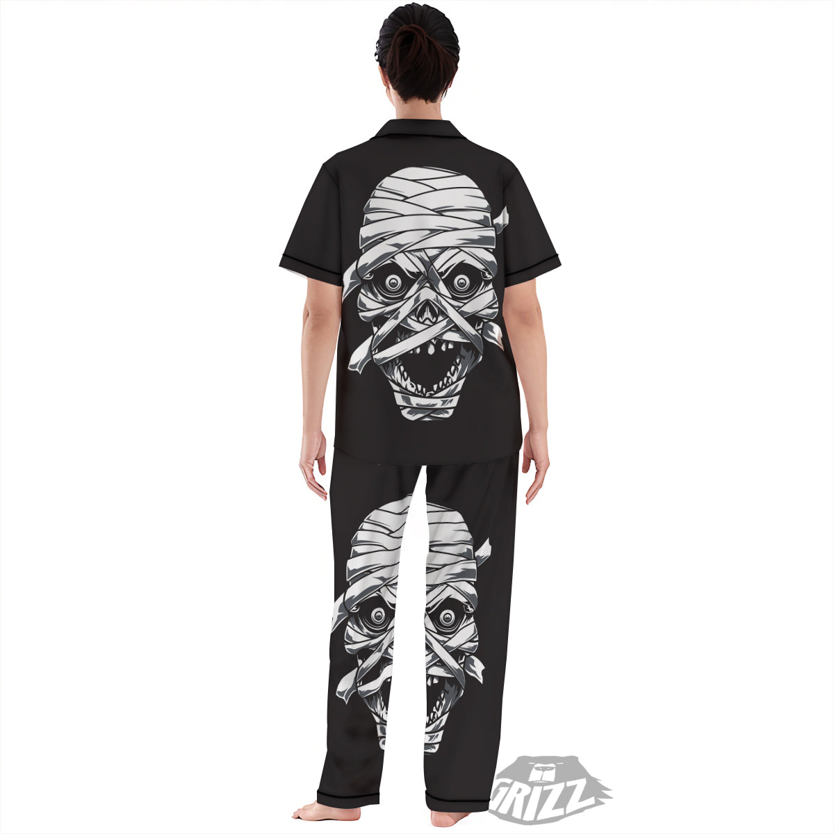 Mummy Head Print Women's Pajamas Set-grizzshop
