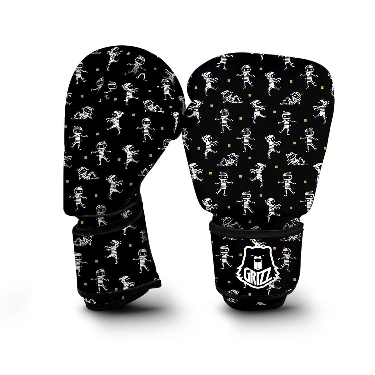 Mummy Pattern Print Boxing Gloves-grizzshop