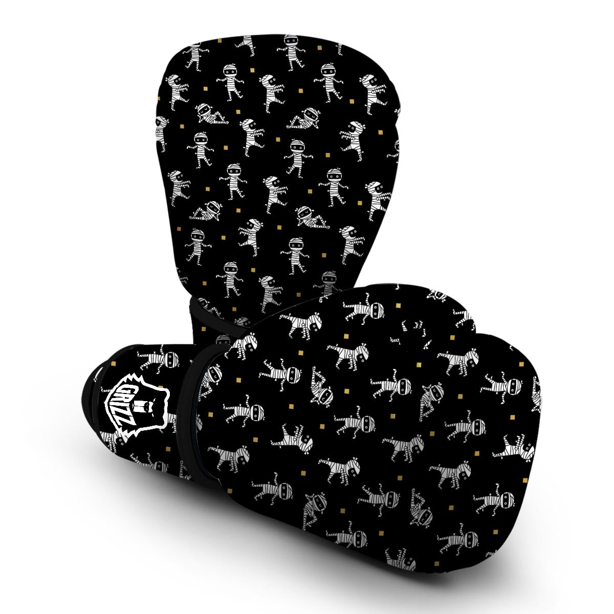 Mummy Pattern Print Boxing Gloves-grizzshop