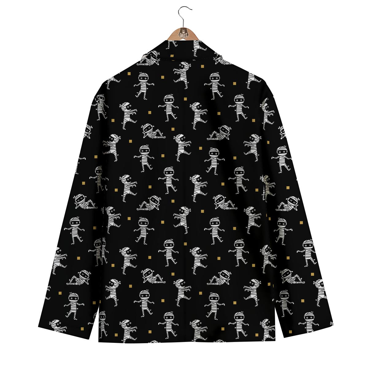Mummy Pattern Print Men's Blazer-grizzshop