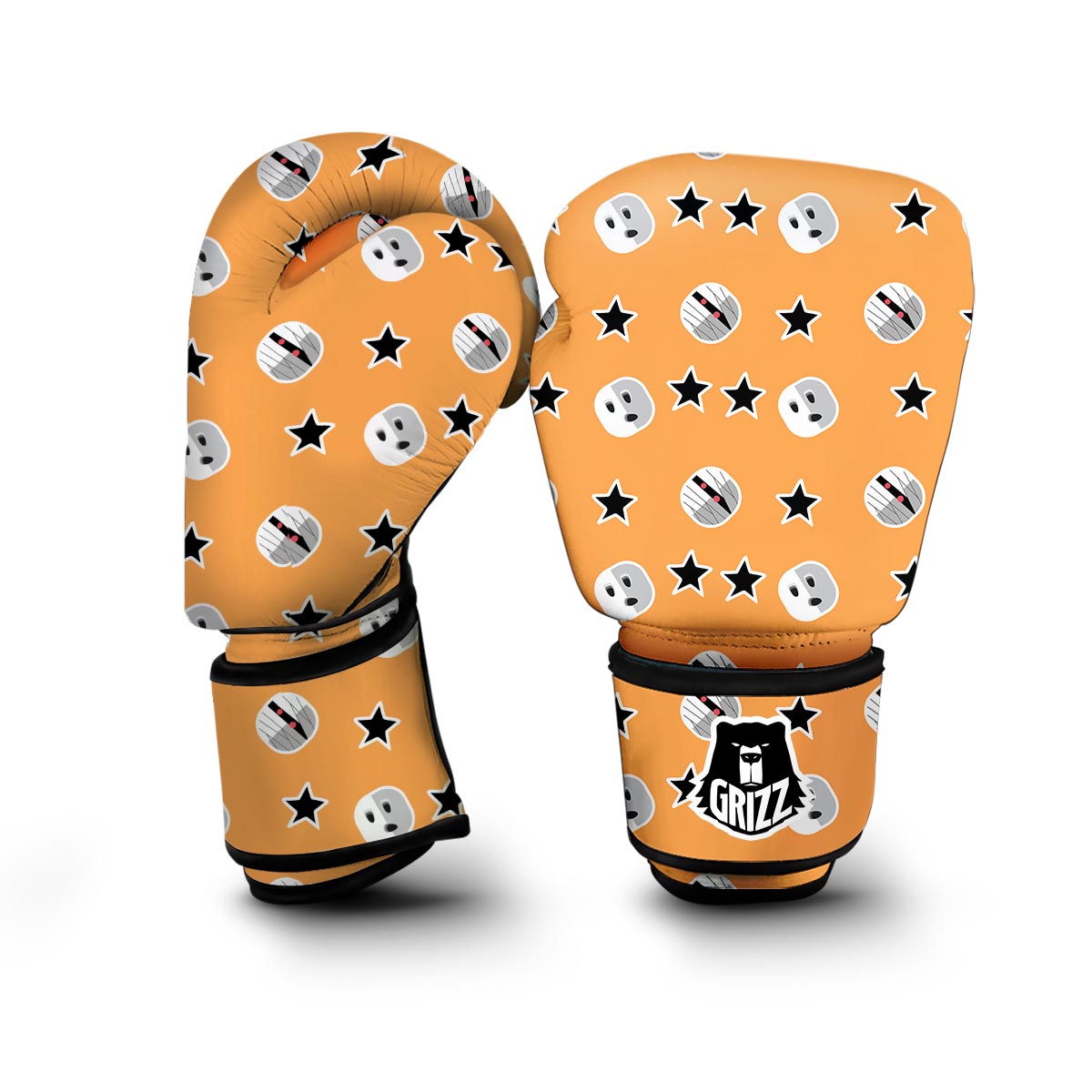 Mummy Print Pattern Boxing Gloves-grizzshop