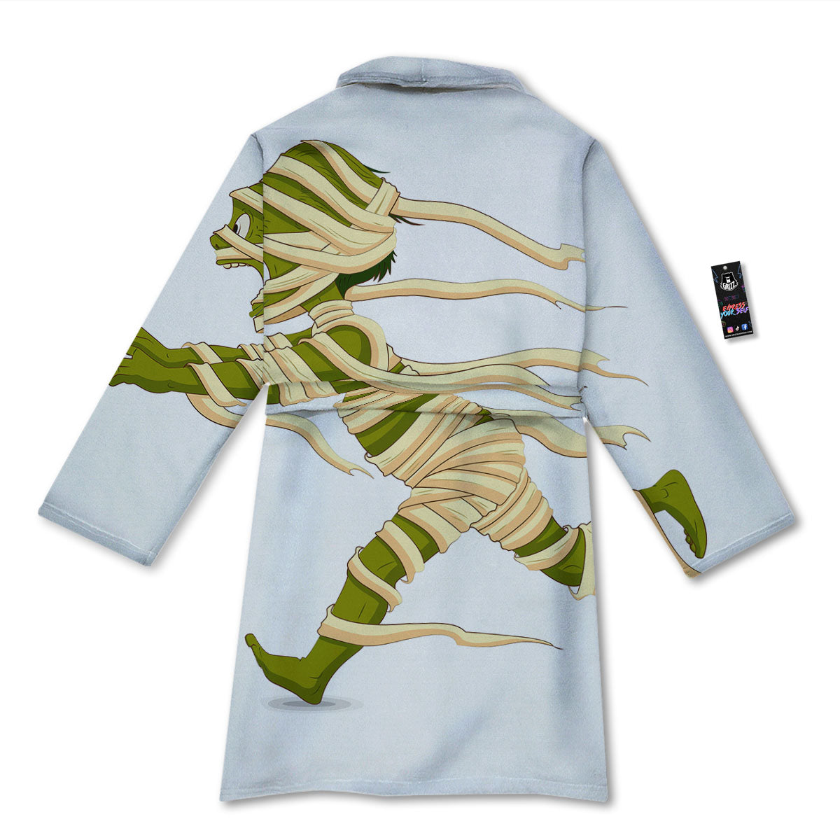 Mummy Running Print Bathrobe-grizzshop