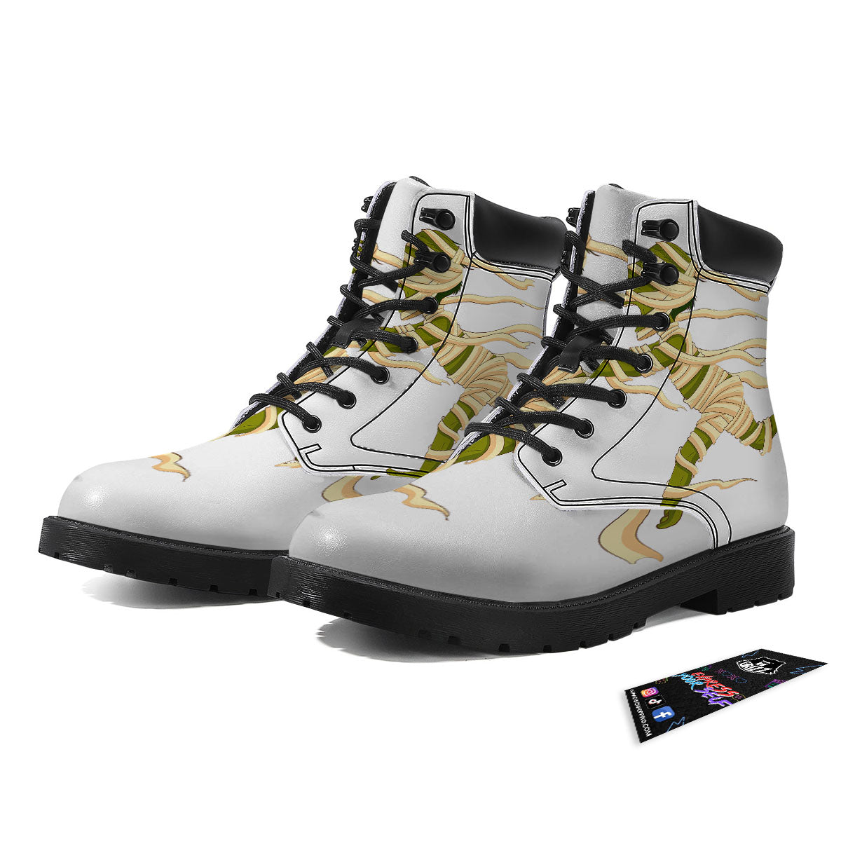 Mummy Running Print Boots-grizzshop