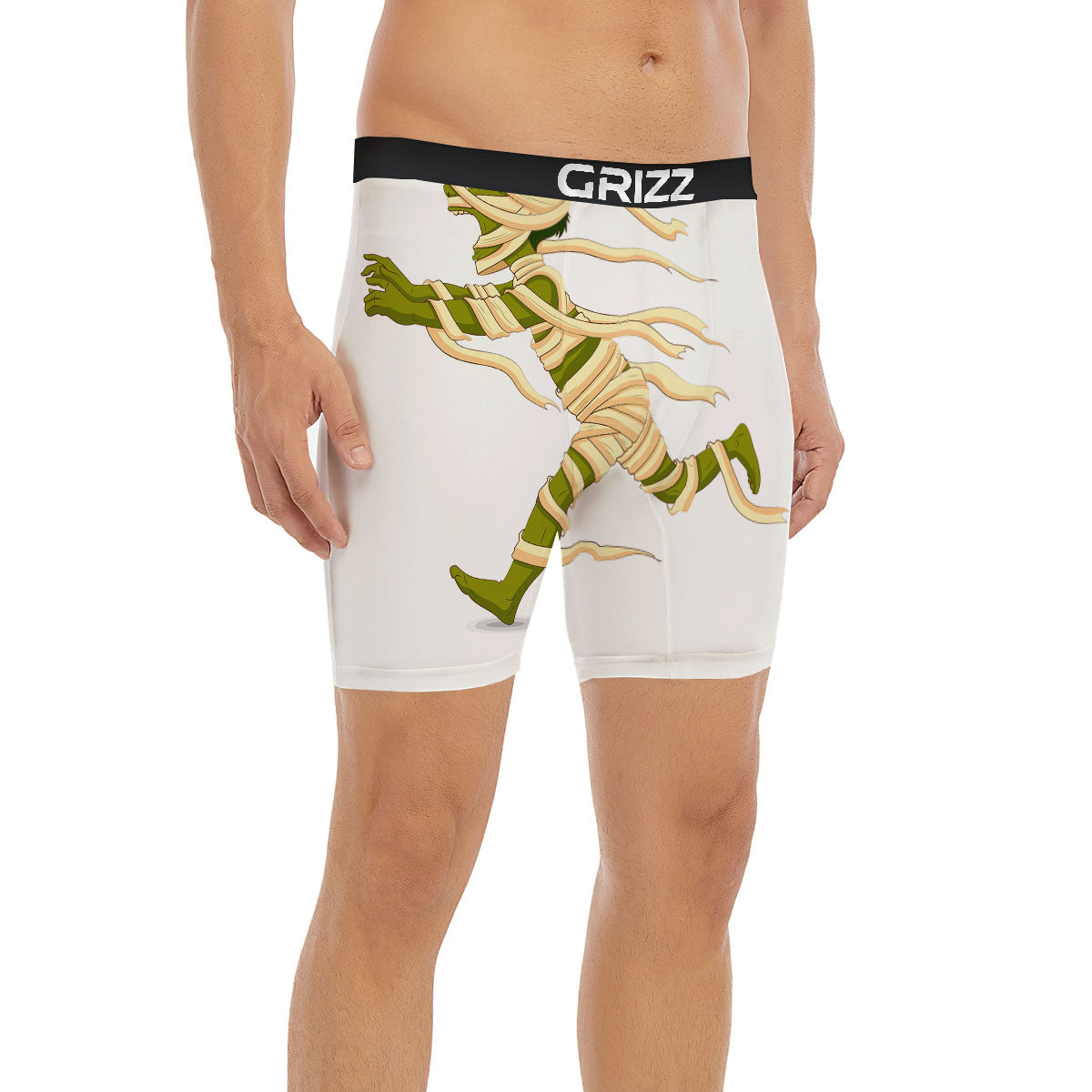 Mummy Running Print Boxer Briefs-grizzshop