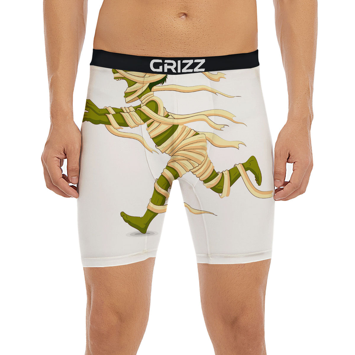 Mummy Running Print Boxer Briefs-grizzshop