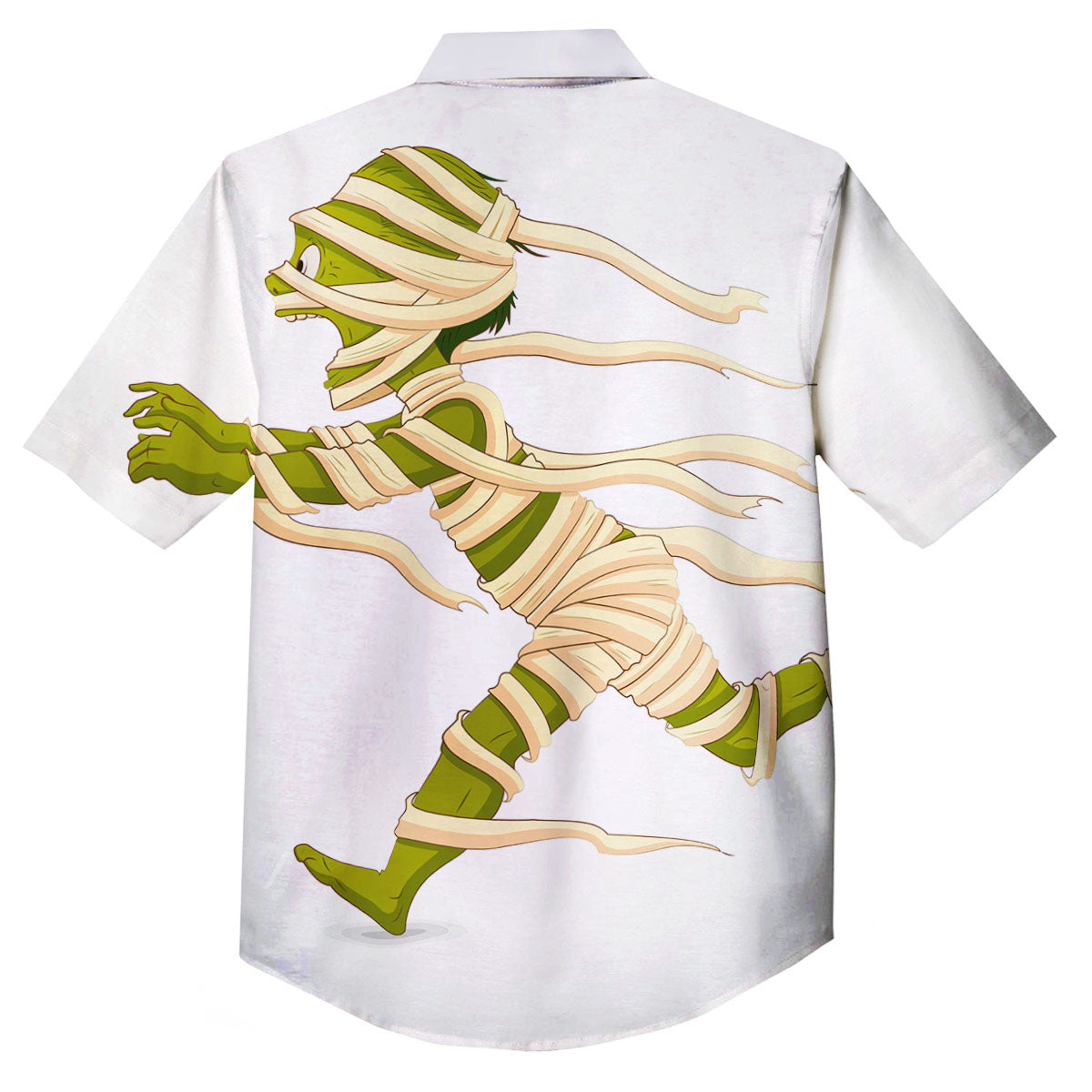 Mummy Running Print Button Up Shirt-grizzshop