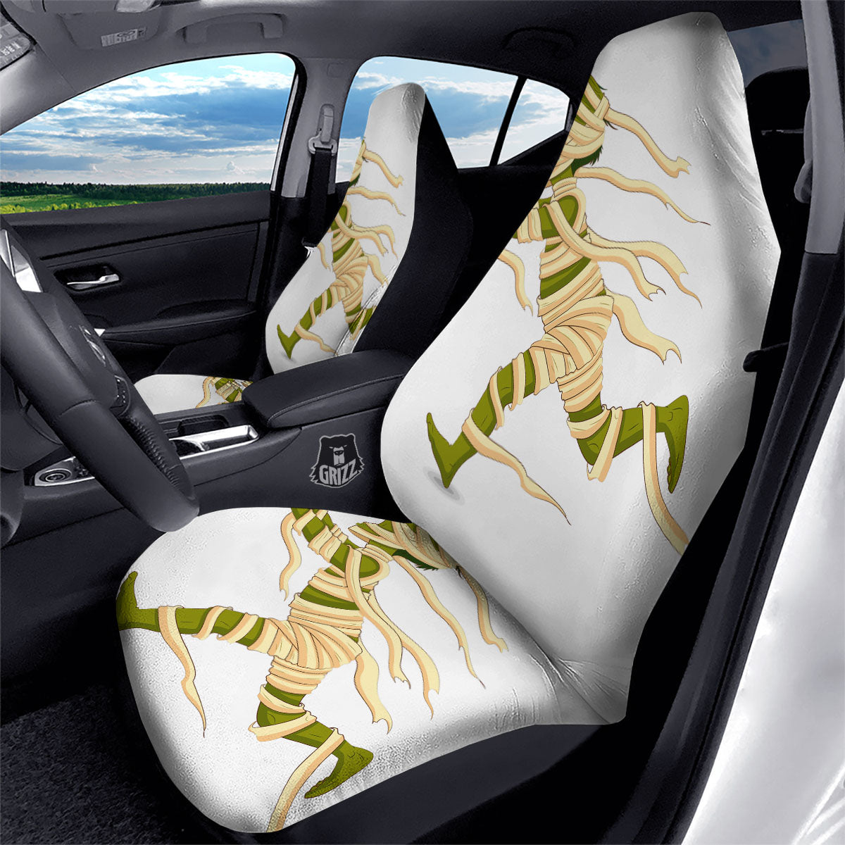 Mummy Running Print Car Seat Covers-grizzshop