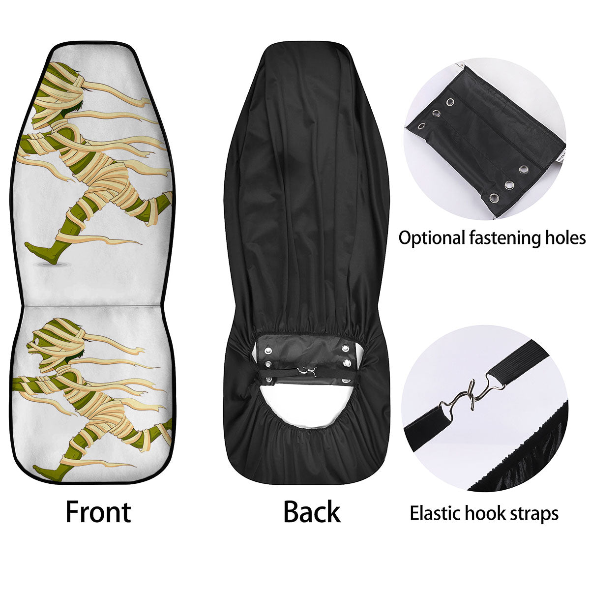 Mummy Running Print Car Seat Covers-grizzshop