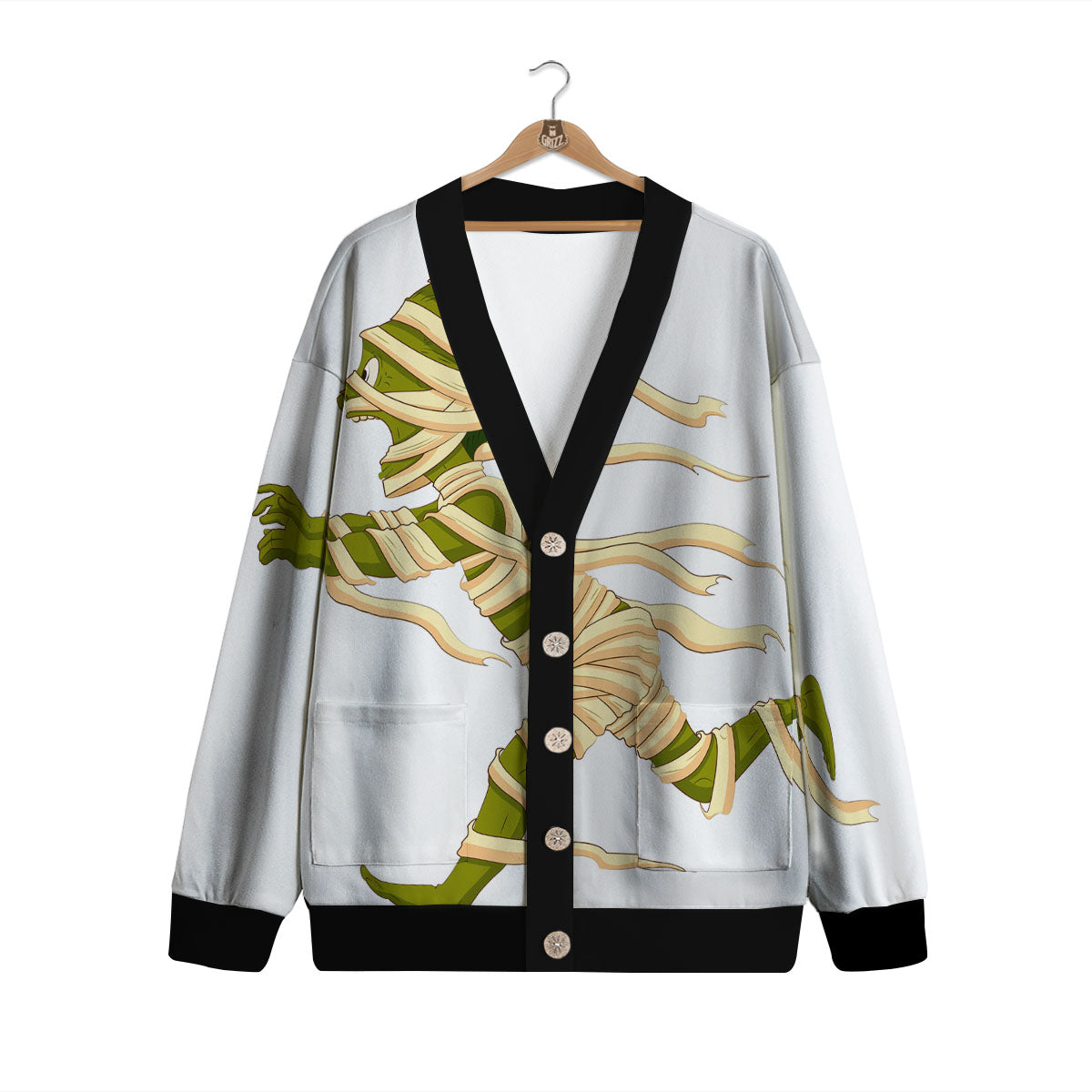 Mummy Running Print Cardigan-grizzshop