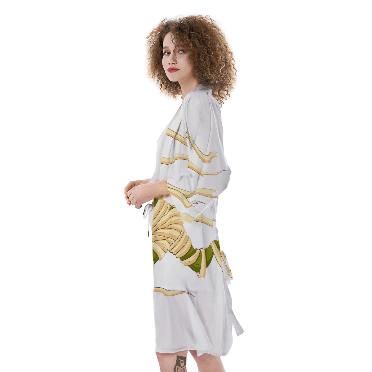 Mummy Running Print Kimono-grizzshop