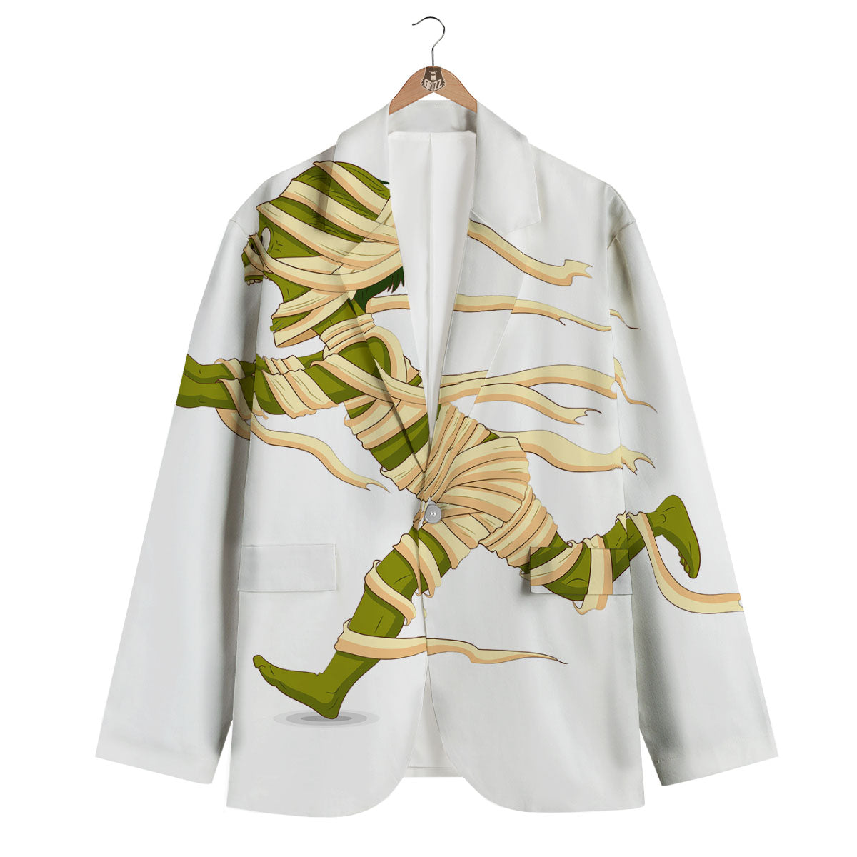 Mummy Running Print Men's Blazer-grizzshop