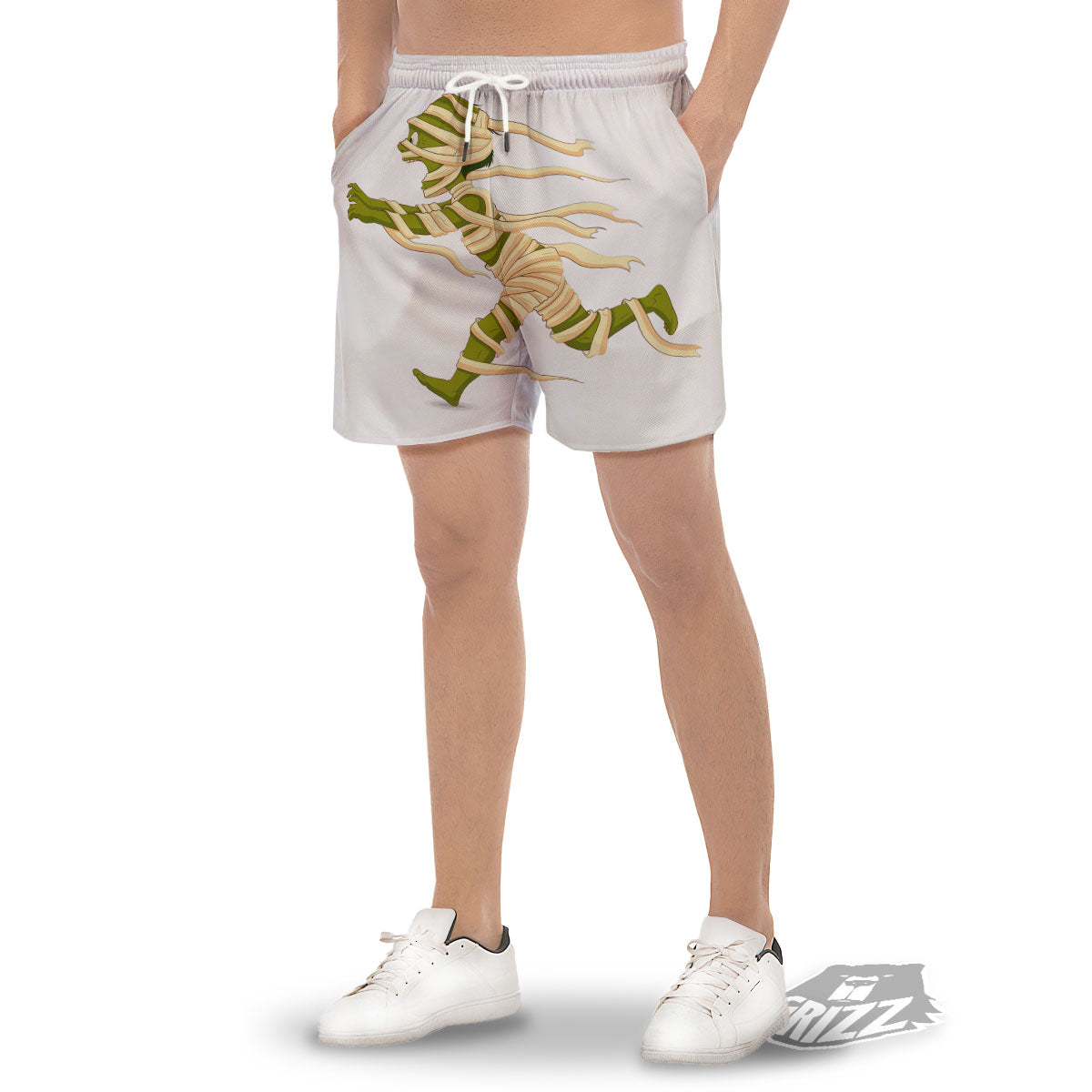 Mummy Running Print Men's Gym Shorts-grizzshop