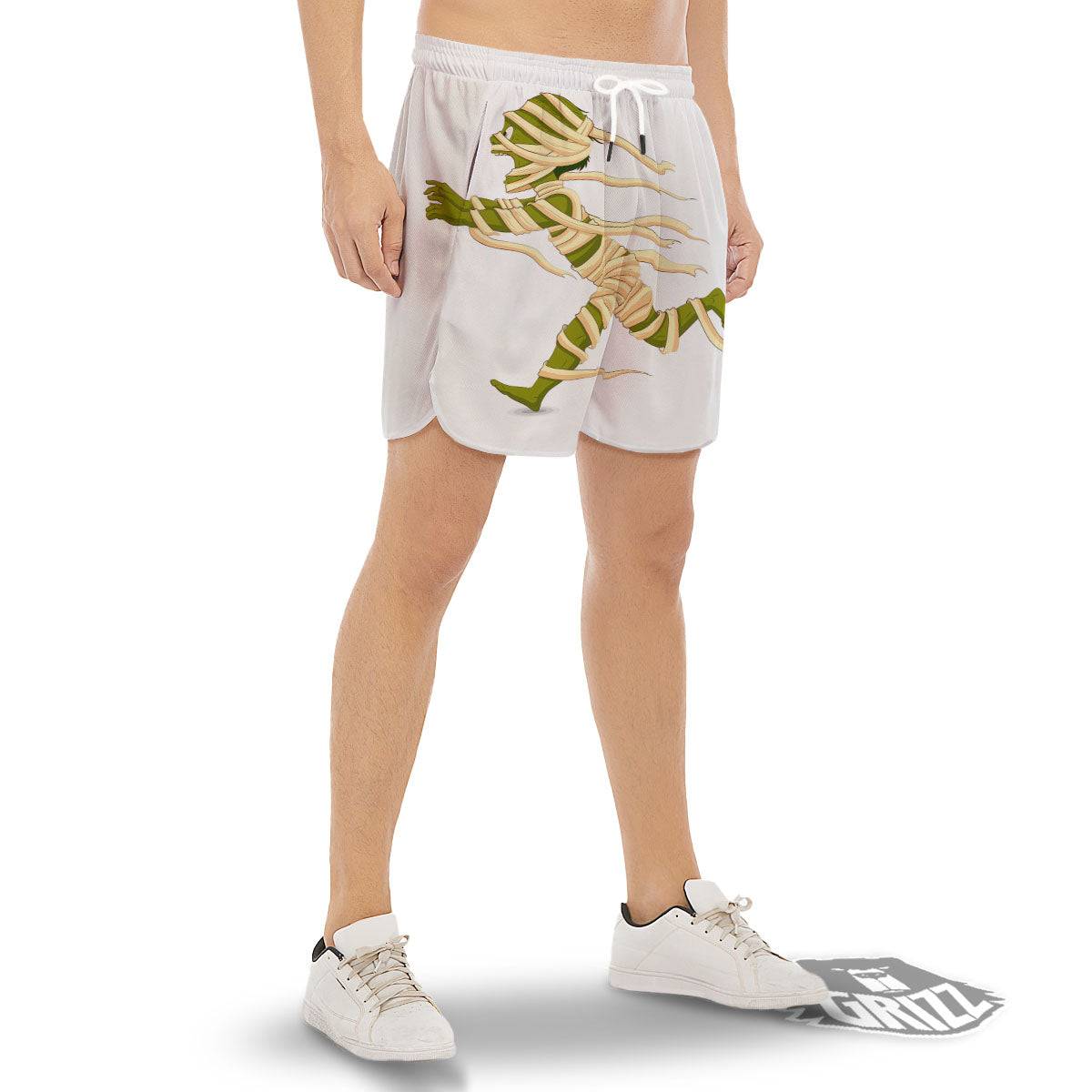 Mummy Running Print Men's Gym Shorts-grizzshop