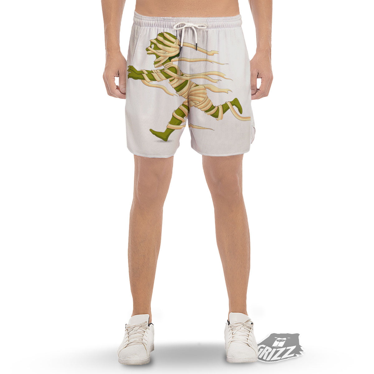 Mummy Running Print Men's Gym Shorts-grizzshop