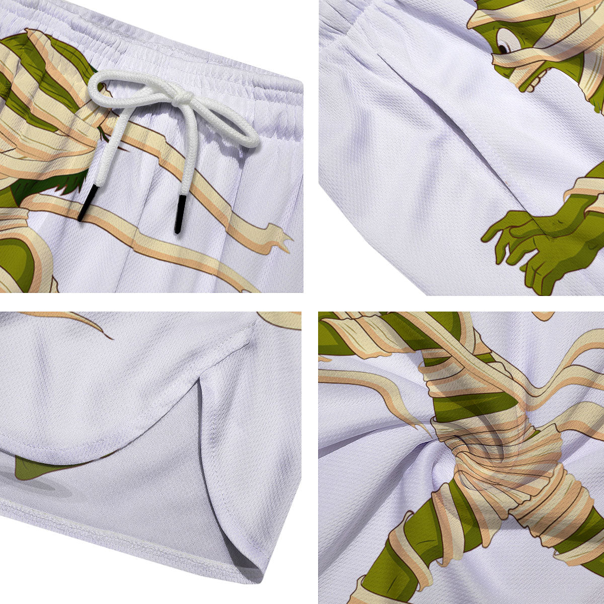 Mummy Running Print Men's Running Shorts-grizzshop