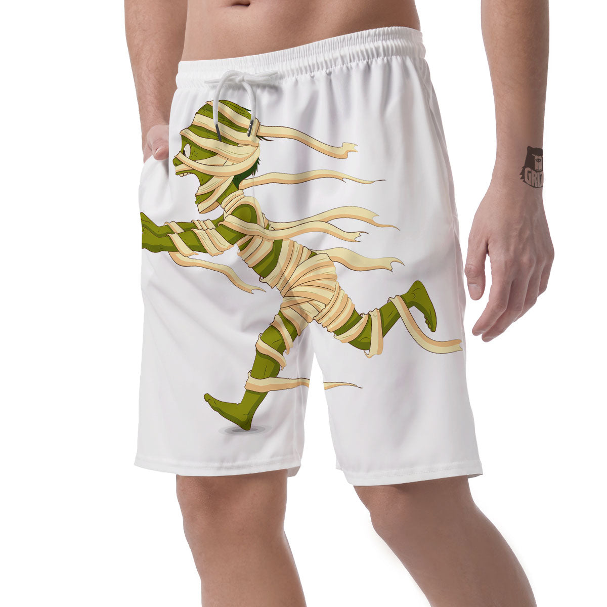 Mummy Running Print Men's Shorts-grizzshop