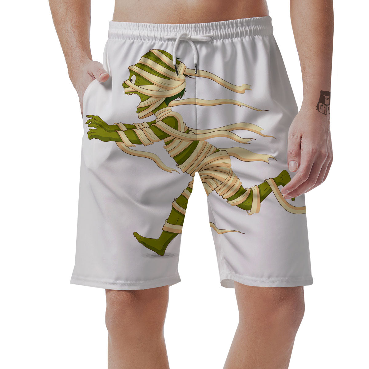 Mummy Running Print Men's Shorts-grizzshop