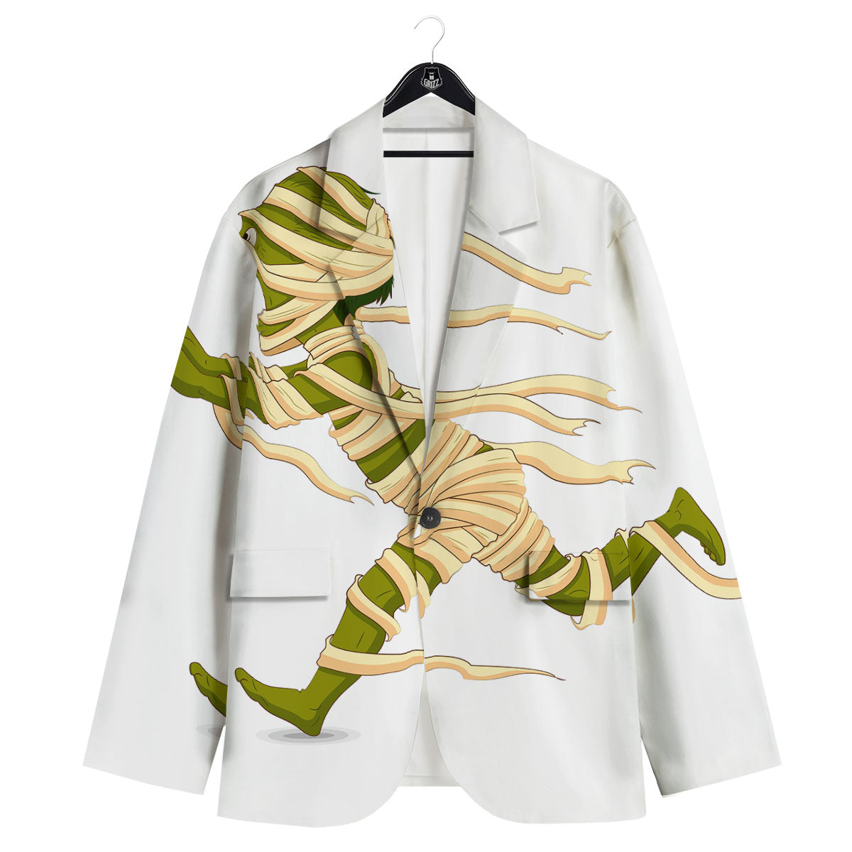 Mummy Running Print Men's Sport Coat-grizzshop