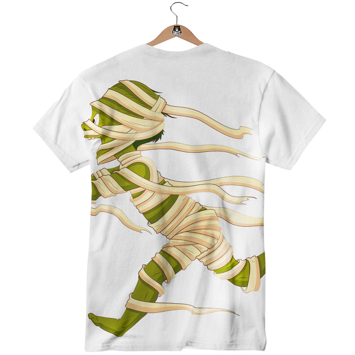 Mummy Running Print T-Shirt-grizzshop