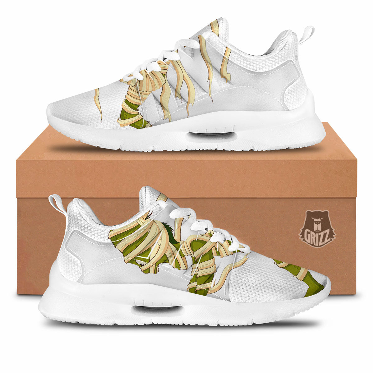 Mummy Running Print Tennis Shoes-grizzshop